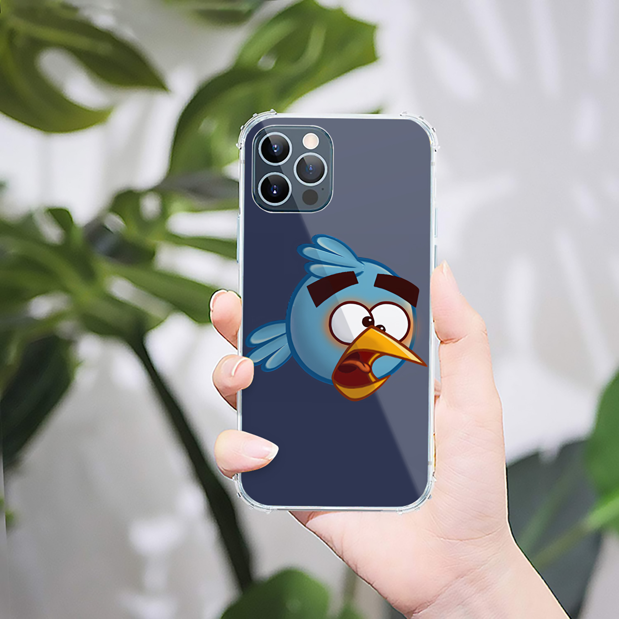 （画像用） Angry Birds アングリーバード 【iPhone 12シリーズ対応】透明スマホケース（クリアソフトケース）